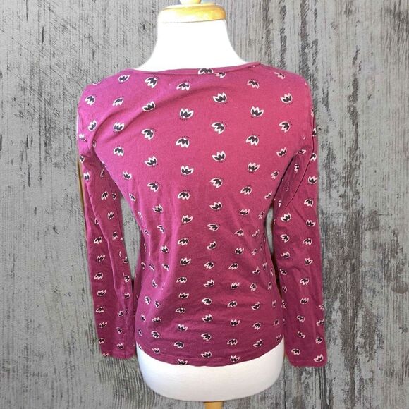 LOFT OUTLET SIZE SMALL LONG SLEEVE PATTERNED SHIRT - Picture 4 of 5